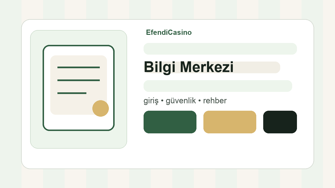 EfendiCasino giriş rehberi ve güncel adres bilgilendirme görseli